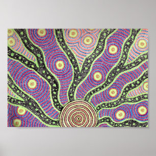 Aboriginal Sunrise Poster