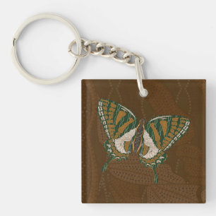 Aboriginal Swallowtail Acrylic Keychain