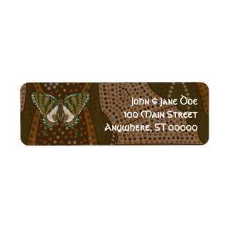 Aboriginal Swallowtail Address Label