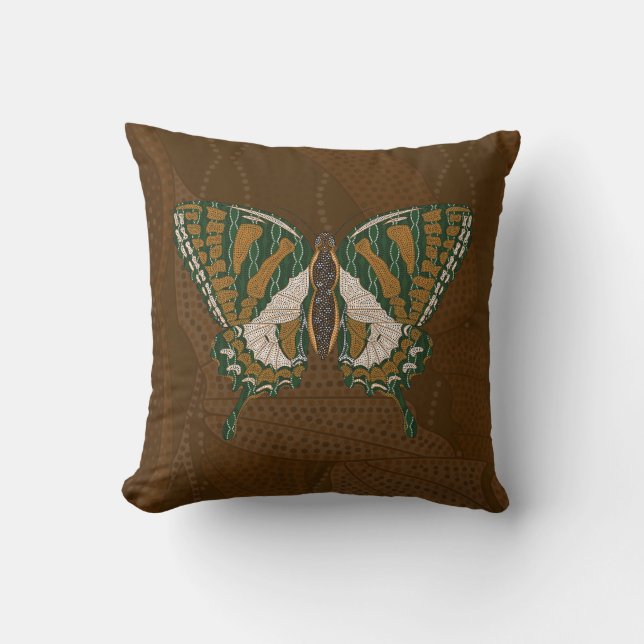 Aboriginal Swallowtail Pillow (Front)