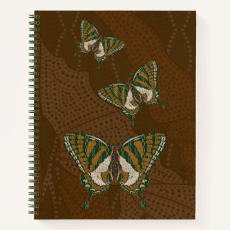 Aboriginal Swallowtail Spiral Notebook