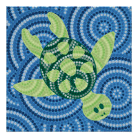 Aboriginal turtle dot painting