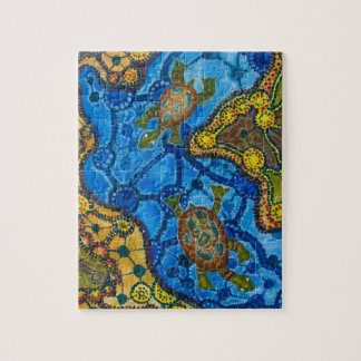 Aboriginal Turtles Painting Jigsaw Puzzle