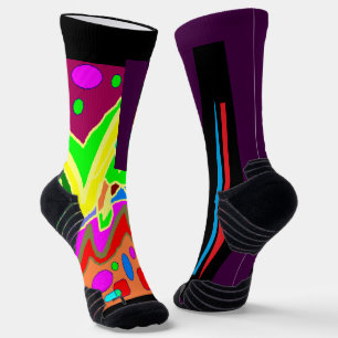 ABORIGINAL TYPE ART ABSTRACT SOCKS