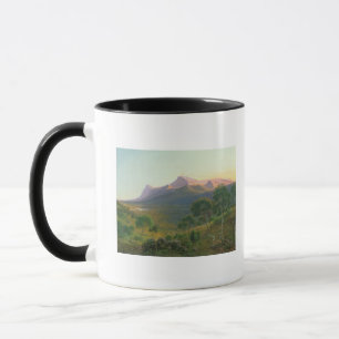 Aborigines by a Fire before Mount William Mug