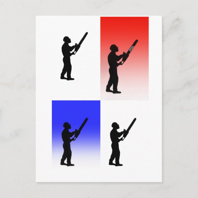 Aborist Tree surgeon christmas present gift Holiday Postcard (Front)