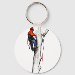 Aborist Tree surgeon christmas present gift Key Ring