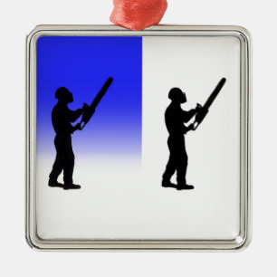 Aborist Tree surgeon christmas present gift Metal Tree Decoration
