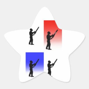 Aborist Tree surgeon christmas present gift Star Sticker