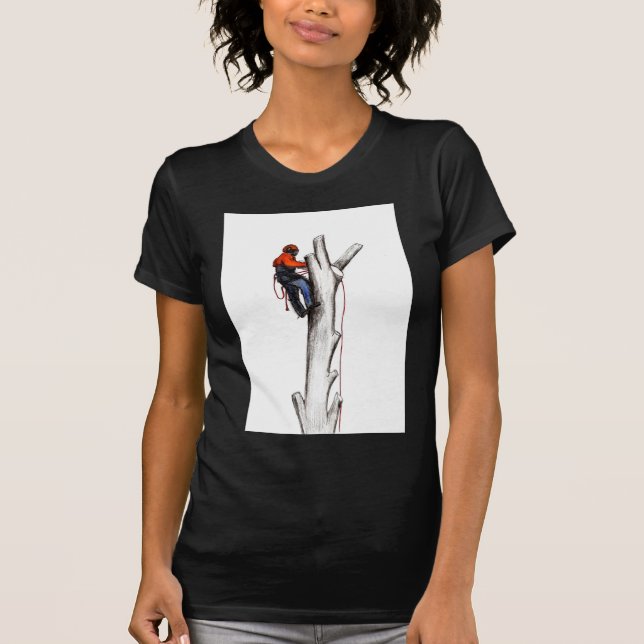 Aborist Tree surgeon christmas present gift T-Shirt (Front)