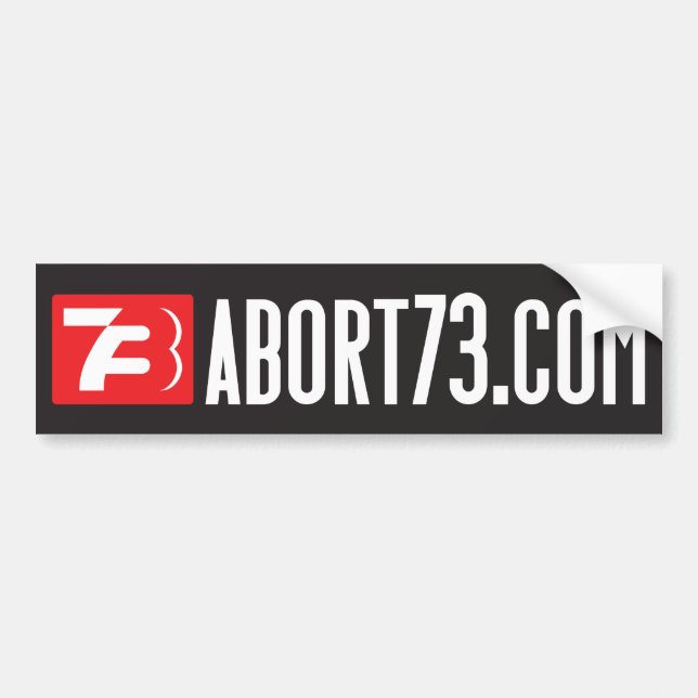 Abort73.com (Web Banner) Bumper Sticker (Front)