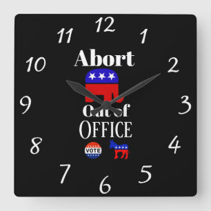 Abort GOP Out of Office Wall Clock