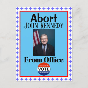 Abort John Kennedy Postcard