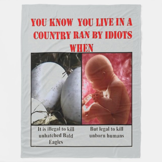 ABORTION FLEECE BLANKET (Front)