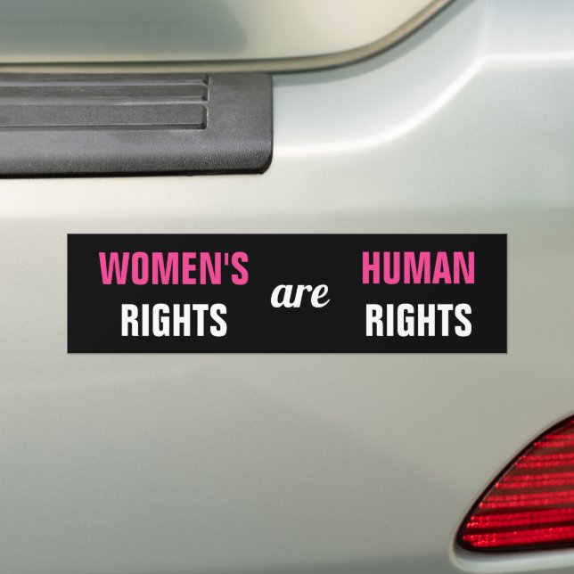 Abortion Rights Feminist Women Roe v Wade Bumper Sticker (On Car)