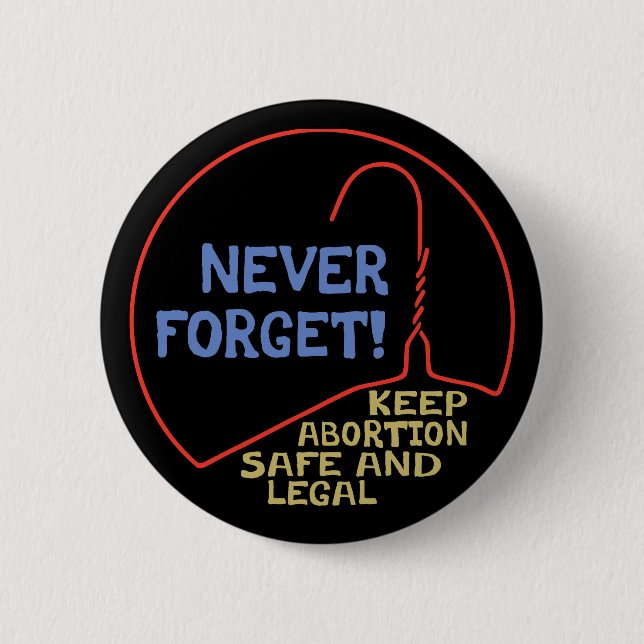 Abortion Safe & Legal 6 Cm Round Badge (Front)