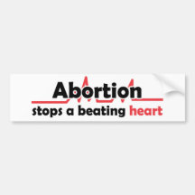 Abortion stops a beating heart