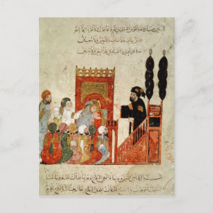 Abou Zayd preaching in the Mosque Postcard