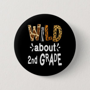 About 2nd Grade Welcome Back To School First Day O 6 Cm Round Badge