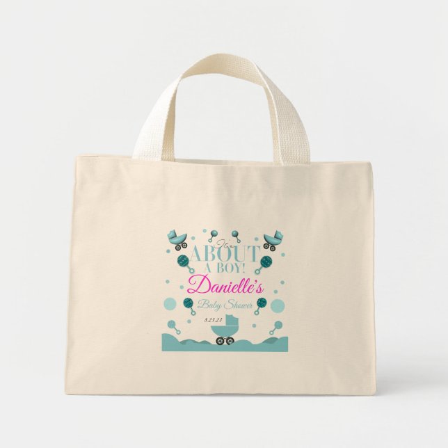 About a Boy Baby Shower Gift tote Bag (Front)