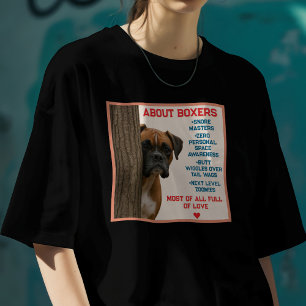 About Boxers Funny & Loving Boxer Dog Quote Design T-Shirt