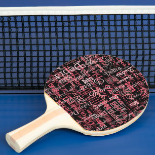 About Girls and Table Tennis Ping Pong Paddle