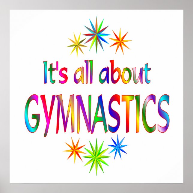 About Gymnastics Poster (Front)