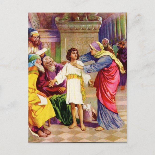 About His Father's Business Postcard (Front)