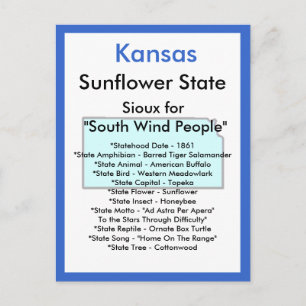 About Kansas Postcard