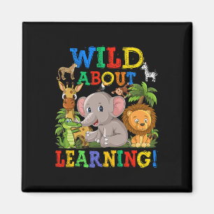 About Learning Safari Animals Jungle Back To Schoo Magnet