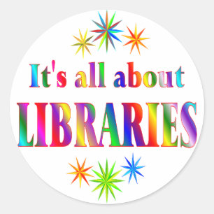 About Libraries Classic Round Sticker
