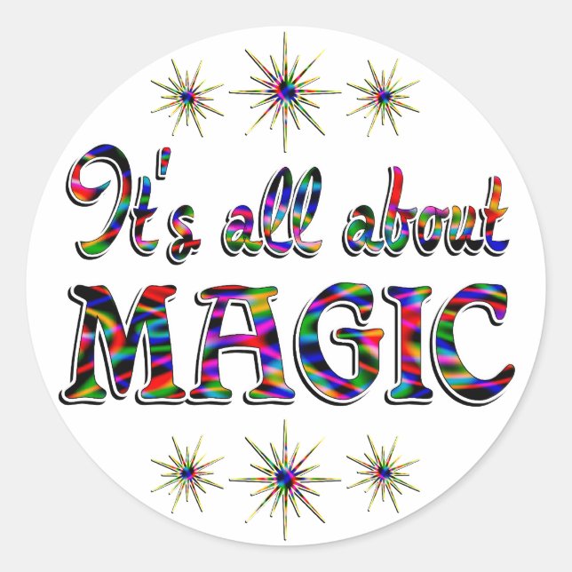 About Magic Classic Round Sticker (Front)