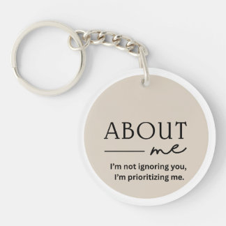About me  key ring