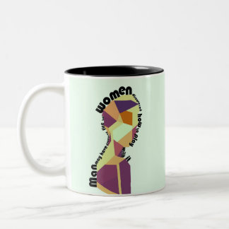 About men and women Two-Tone coffee mug