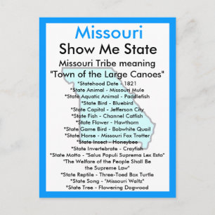 About Missouri Postcard