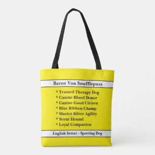 [About My Dog] Dog Brag Bag - Solid Colour Tote