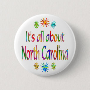 About North Carolina 6 Cm Round Badge