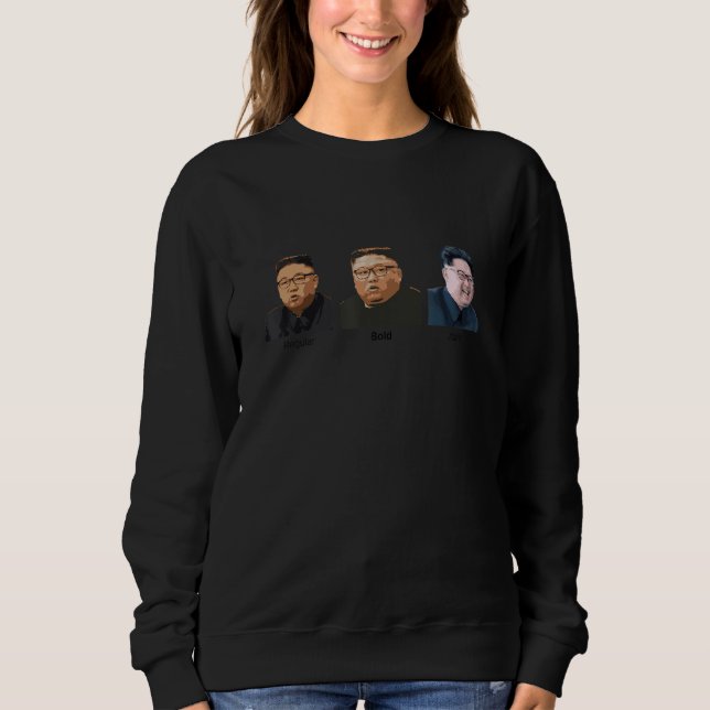 About North Korea Font Style Sweatshirt (Front)