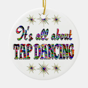 About Tap Dancing Ceramic Tree Decoration