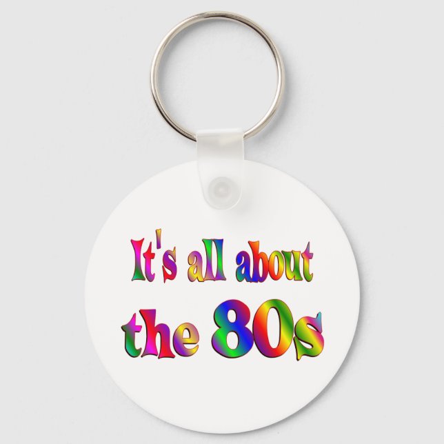 About the 80s key ring (Front)