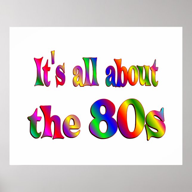 About the 80s poster (Front)