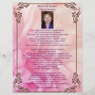 About the Author Cheryl Kinney Personalised Paper