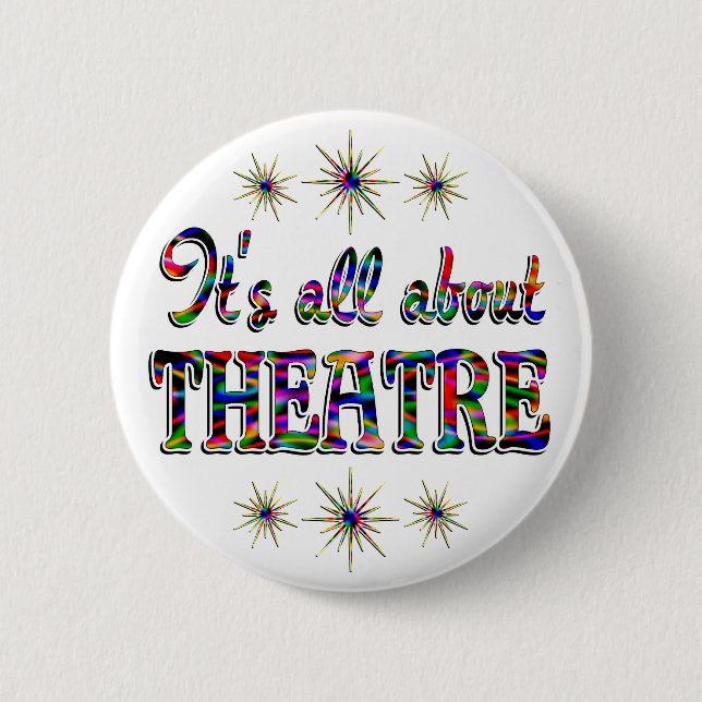 About Theatre 6 Cm Round Badge (Front)