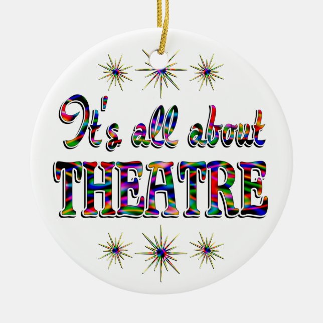 About Theatre Ceramic Tree Decoration (Front)