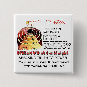 ABOUT TO EXPLODE TRUTHSEEKER 15 CM SQUARE BADGE