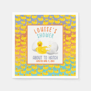 About to Hatch Baby Shower Invitation Napkin