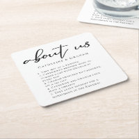 About Us Wedding Couple Facts Trendy