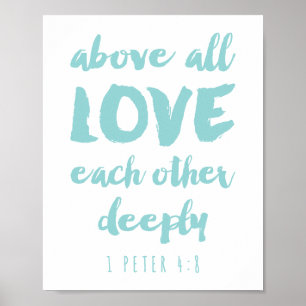 Above all Love Poster Print