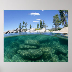 Above and below Lake Tahoe Poster