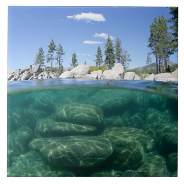 Above and below Lake Tahoe Tile (Front)
